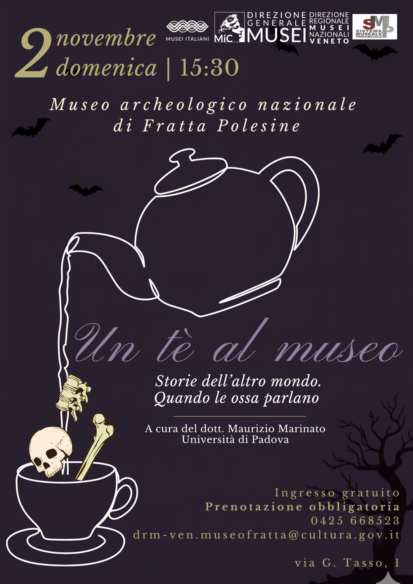 Museo di Fratta Polesine | UN TE' AL MUSEO - 2 NOVEMBRE 2025